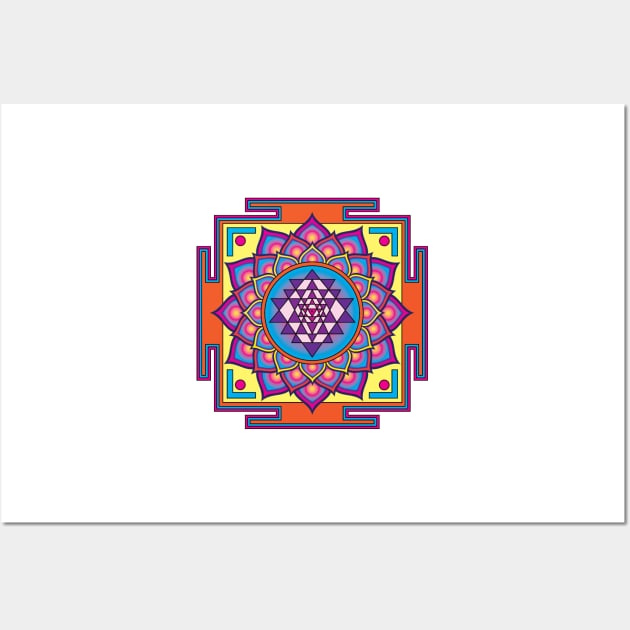 Sri Yantra Mandala Wall Art by GalacticMantra